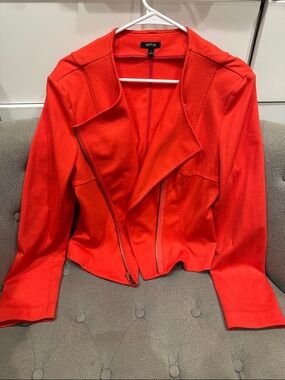 Apt. 9 Women's Bright Red Moto Blazer